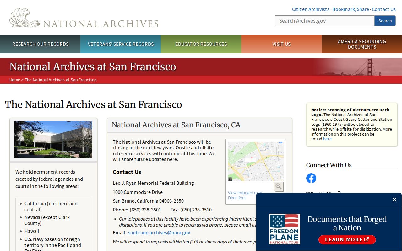 San Rafael city directory National Archives research service