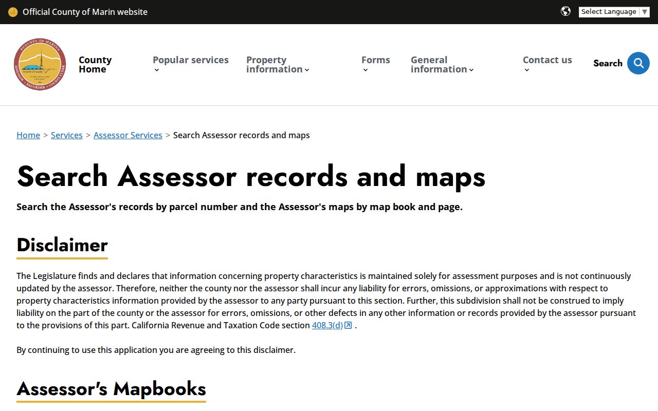 San Rafael residents directory assessor parcel search