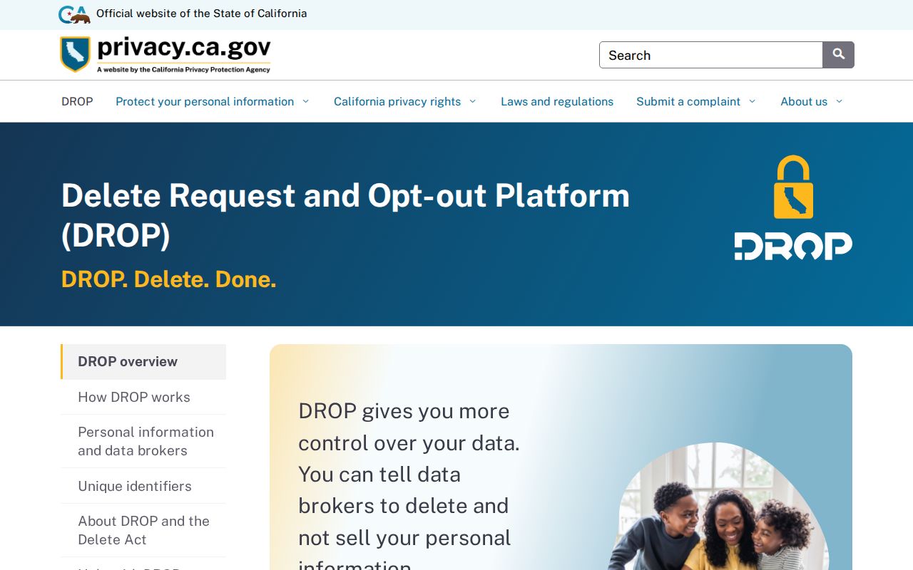 San Rafael neighbors California privacy deletion platform