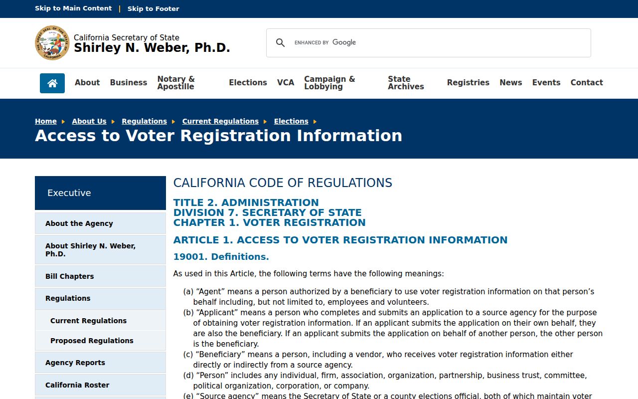 San Rafael neighbors voter data access rules